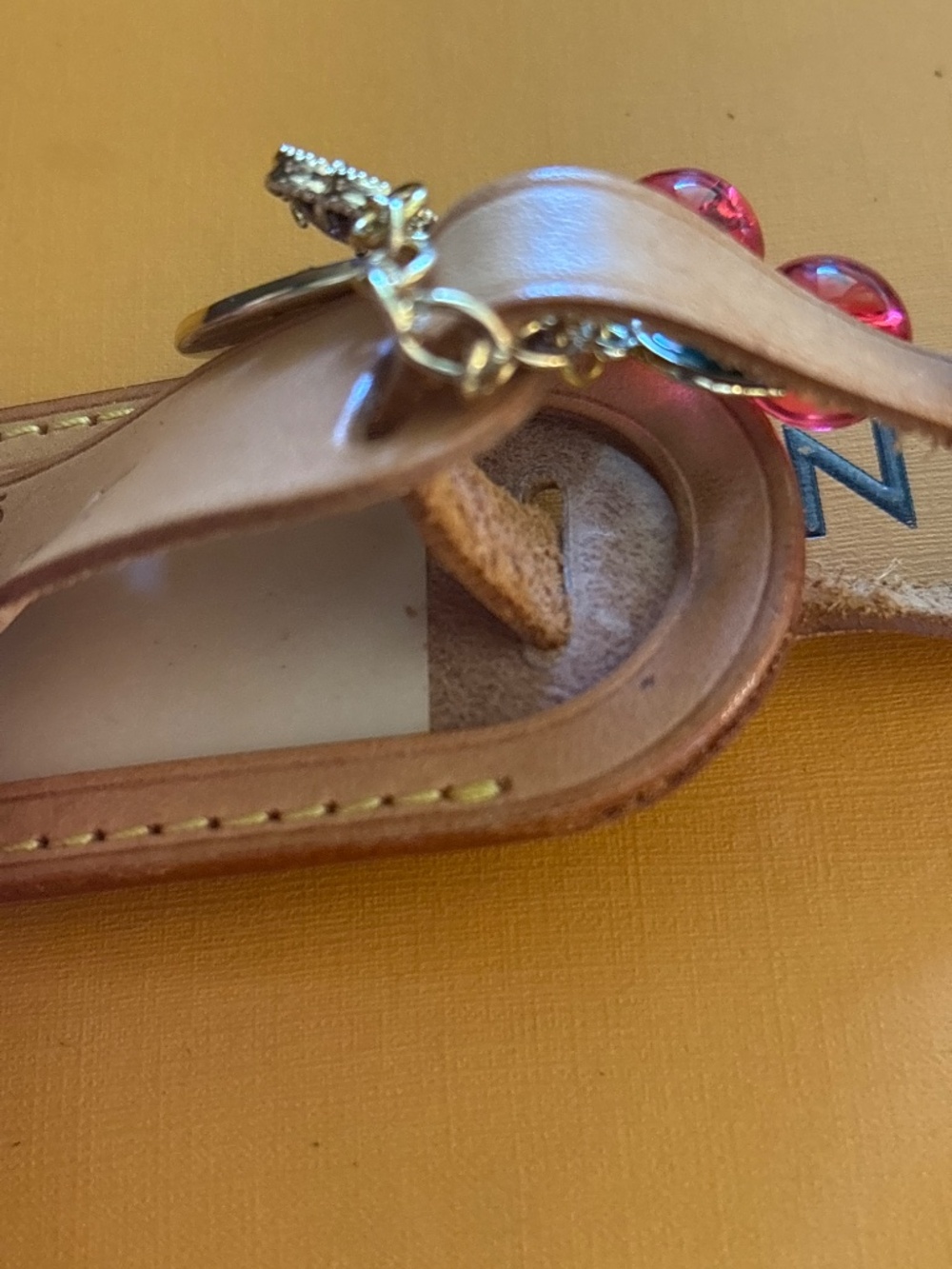 Authentic Louis Vuitton
Vachetta Bag Charm, Cherries, Rhinestone Clover 7.5 in. - Picture 7 of 7